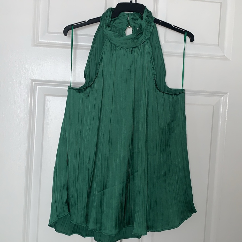 MANGO NWT Halter-neck pleated top - Picture 7 of 15
